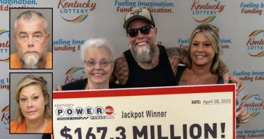 Powerball winner and his girlfriend arrested after bar fight