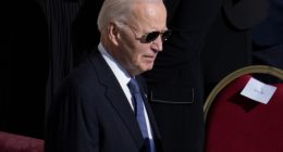 Joe Biden at Pope Francis's funeral.