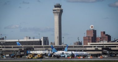 United Airlines planes at Newark Liberty International Airport.