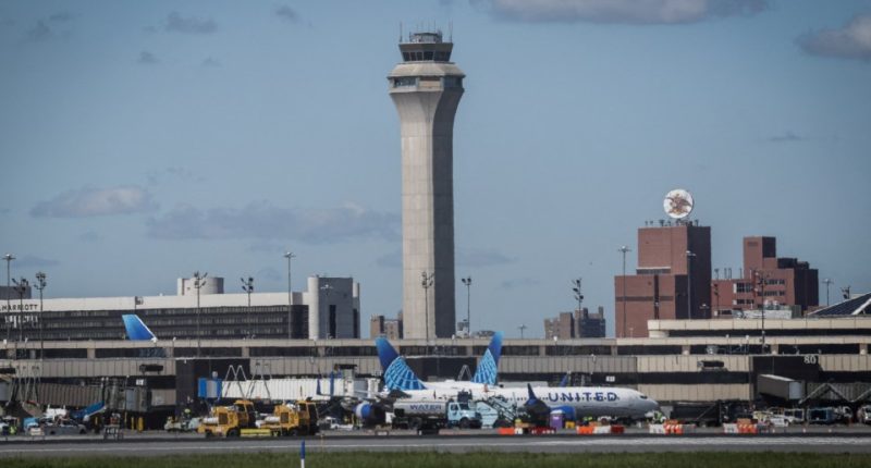 United Airlines planes at Newark Liberty International Airport.