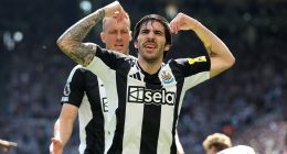 Newcastle 2-0 Chelsea: Sandro Tonali and Bruno Guimaraes help Magpies to critical win in Champions League hunt - while Blues suffer after Nicolas Jackson's WILD sending-off