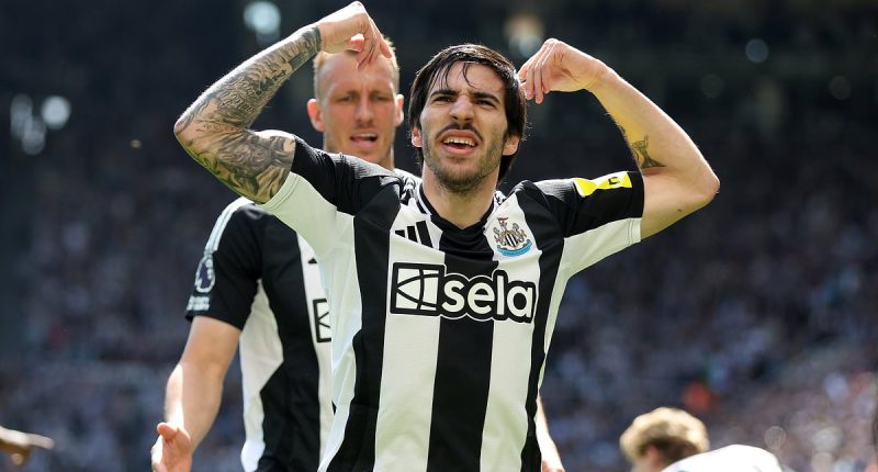 Newcastle 2-0 Chelsea: Sandro Tonali and Bruno Guimaraes help Magpies to critical win in Champions League hunt - while Blues suffer after Nicolas Jackson's WILD sending-off