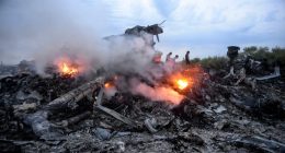 Debris from the Malaysia Airlines Flight 17 crash.