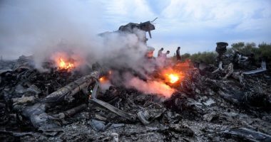 Debris from the Malaysia Airlines Flight 17 crash.