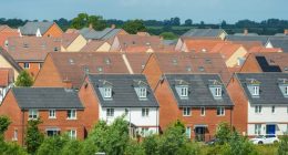 New built terraced houses
