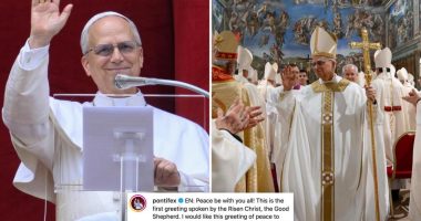 Pope Leo XIV is back on social media, with a message of peace