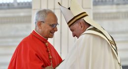 Pope Leo makes moving tribute to late Francis in first speech