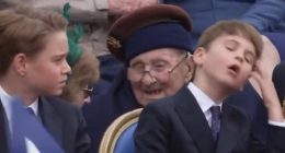 Prince Louis hilariously mimics older brother George during VE Day parade