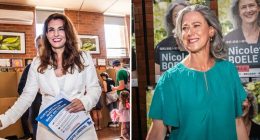 All ï»¿112,374 votes have been counted in the seat of Bradfield, with neither liberal candidate Gisele Kapterian nor Independent Nicolette Boele declaring victory.