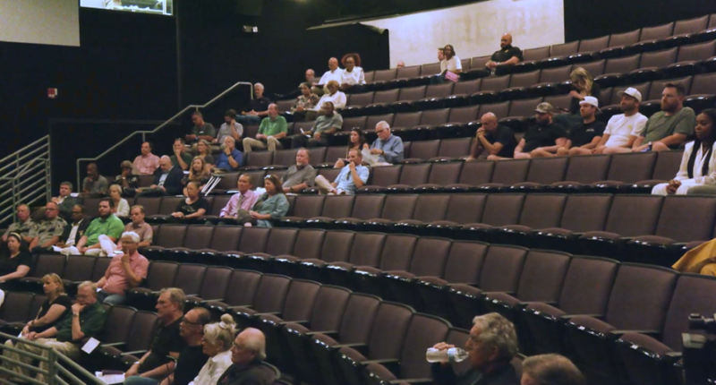 Richmond County Sheriff's Office meeting with downtown businesses owners