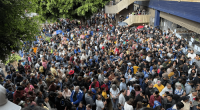 Riot squad called to control chaos outside selective school test