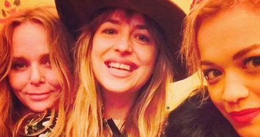Rita Ora and Dakota Johnson pose for fun snap with Stella McCartney