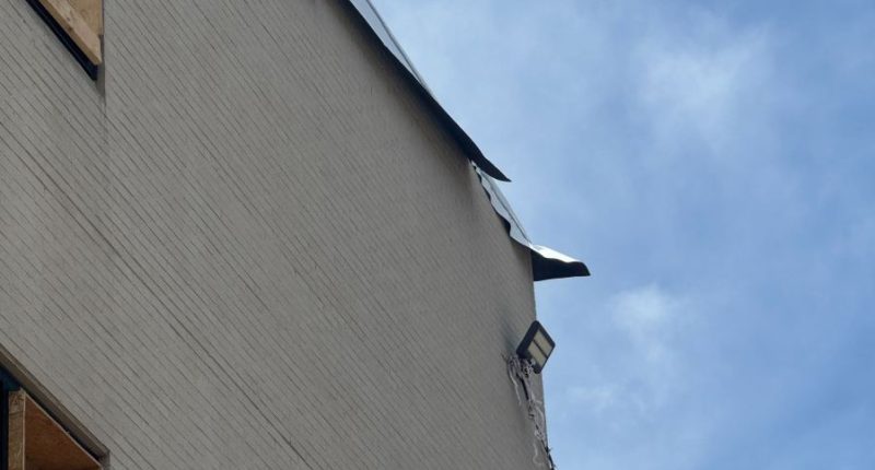 Roof of former hospital under renovation in Greene Co. damaged by storm