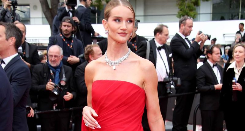 Rosie Huntington-Whiteley looks glamorous at Cannes Film Festival