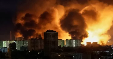Russia launches largest aerial attack of Ukraine war, killing at least 12