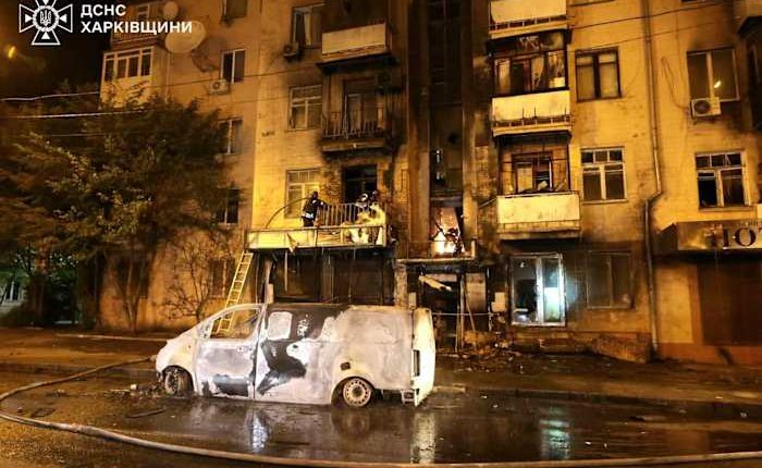 Russian drone attack wounds 47 in Ukraine’s second city, Kharkiv