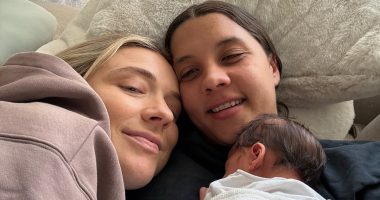 Sam Kerr and Kristie Mewis announce the birth of their first baby - as they reveal the newborn's VERY unusual name