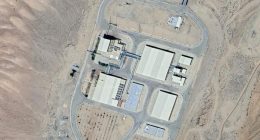 Satellite image of a suspected Iranian nuclear facility.
