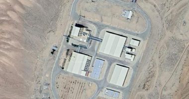 Satellite image of a suspected Iranian nuclear facility.