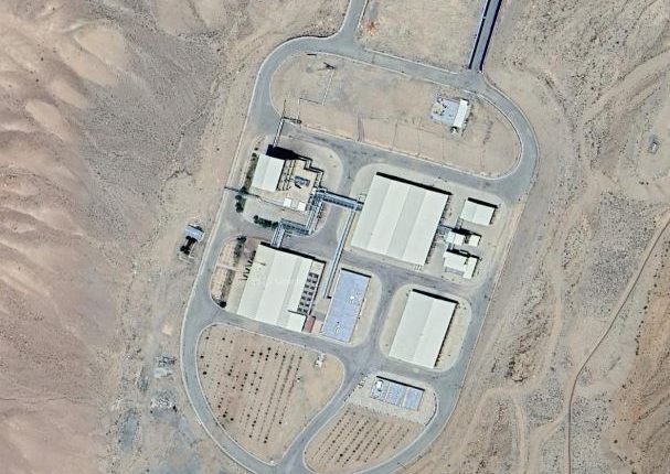 Satellite image of a suspected Iranian nuclear facility.