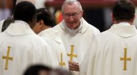 Cardinal Pietro Parolin at a Mass in St. Peter's Basilica.