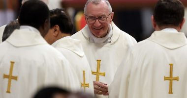 Cardinal Pietro Parolin at a Mass in St. Peter's Basilica.