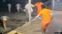 Security footage of ten prisoners escaping a New Orleans jail.