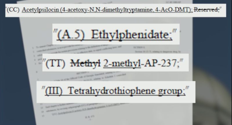 Several new drugs added to list of GA schedule I substances