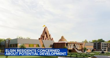 Some Elgin, Illinois residents concerned about plan for new Hindu temple and townhomes on Galt Boulevard, north of Route 20