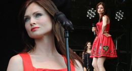 Sophie Ellis-Bextor stars in day two of T in The Park in Heidi dress