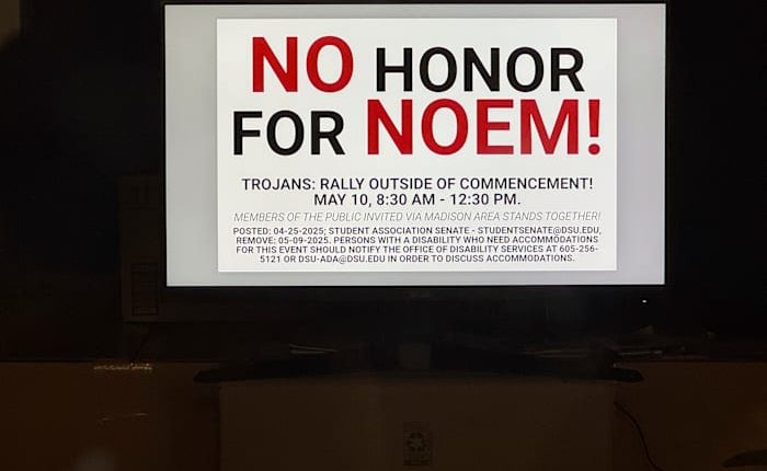 South Dakota students weigh protest against university honors for homeland security chief Noem
