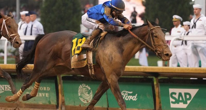 Sovereignty outduels 3-1 favorite Journalism in stretch to win 151st Kentucky Derby in the slop