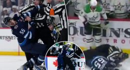 Stars-Jets Game 5 ends with ugly sucker punch in chaotic scene