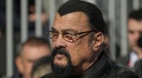 Steven Seagal shows off 400lb figure at Russia's Victory Day march