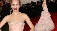 Suki Waterhouse turns heads in frilly pink dress at Met Gala