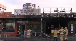 Aï»¿n investigation is underway after a suspected arson attack on an Acai shop in Melbourne spread to adjoining businesses. The Acai shop on Mahoneys Road in Campbellfield was completely alight by the time police arrived at 3.40am.