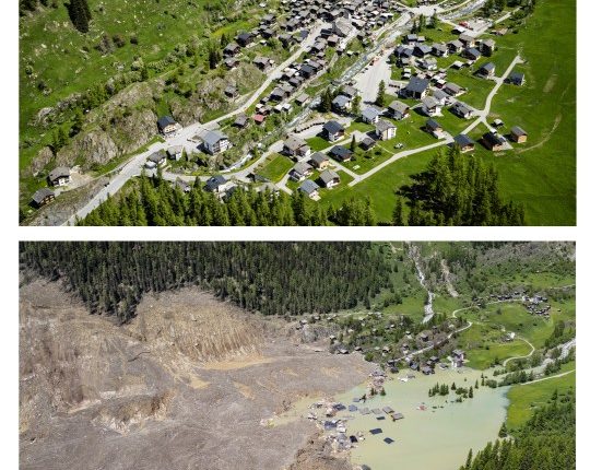Swiss glacier collapse renews focus on risks of climate change as glaciers retreat around the world