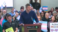 Tensions flare at school board meeting after trans athlete wins multiple track events