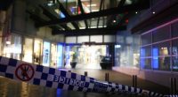 BONDI JUNCTION, AUSTRALIA - APRIL 13: NSW police tape surrounds the entrance to Westfield Bondi Junction on Oxford Street on April 13, 2024 in Bondi Junction, Australia. Five victims, plus the offender, are confirmed dead following an incident at Westfield Shopping Centre in Bondi Junction, Sydney. (Photo by Lisa Maree Williams/Getty Images)