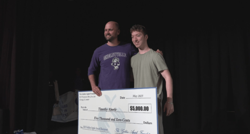 The Golden Apple Foundation recognizes Shelby Co. teacher for education efforts