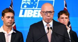Opposition Leader Peter Dutton concedes defeat