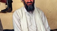 Photo of Osama bin Laden in Afghanistan.
