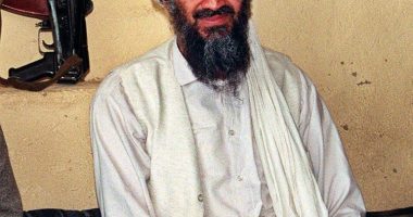Photo of Osama bin Laden in Afghanistan.