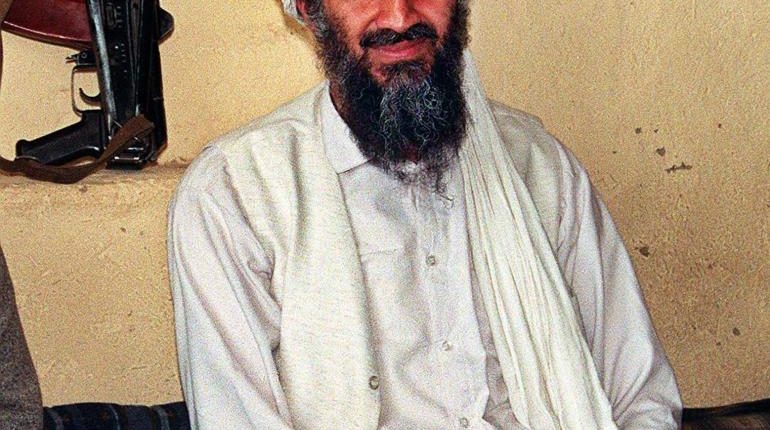 Photo of Osama bin Laden in Afghanistan.