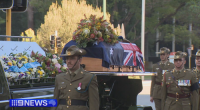 Thousands of people have gathered at a military state funeral in Perth, to commemorate the life and service of a 106-year-old Anzac hero..