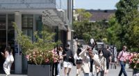 General scenes of students on Sydney University campus.