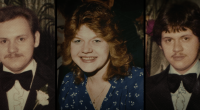 Trilogy of photos of Adam, Stanley, and Theresa Janus from the Netflix documentary *Cold Case: The Tylenol Murders*.