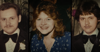 Trilogy of photos of Adam, Stanley, and Theresa Janus from the Netflix documentary *Cold Case: The Tylenol Murders*.