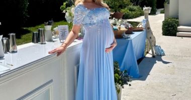 Marla Maples at her daughter's baby shower.