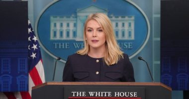 White House Press Secretary Karoline Leavitt at a press briefing.